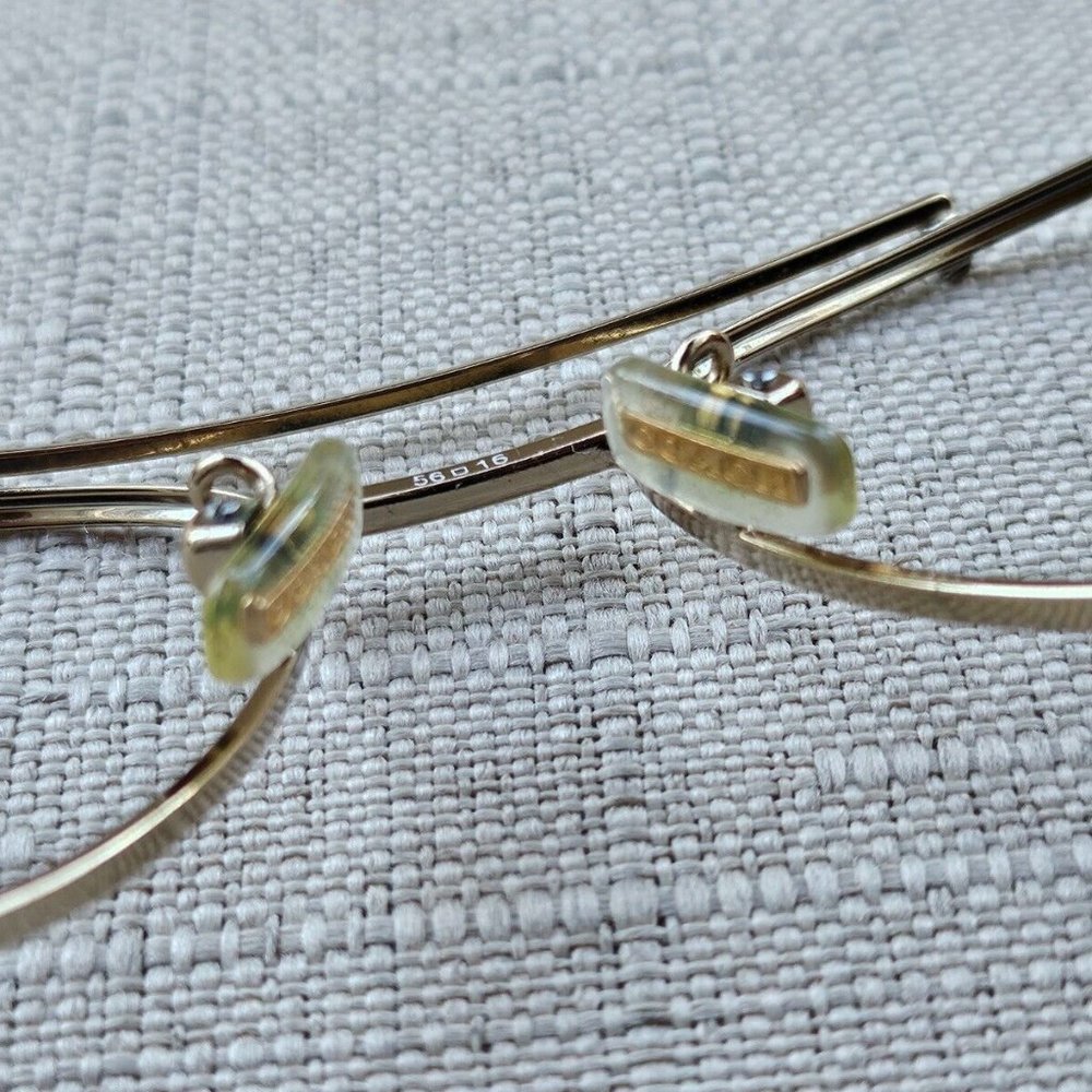 Coach Women Eyeglasses Frame LT Gold /Crys Lt Brown 56[]16 135 Glasses - Picture 9 of 11